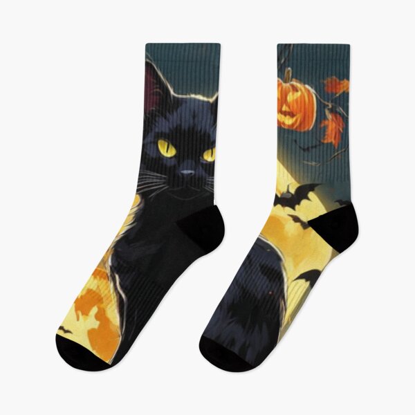 Item preview, Escena de Halloween del gato negro y la luna, los murciélagos y la calabaza_Rompecabezas designed and sold by DeJuin.