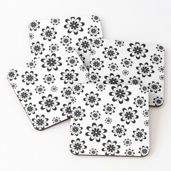 Item preview, Black and White Flowers Theme designed and sold by Felipe G Studio.