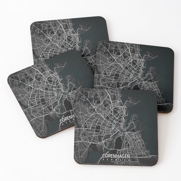 Item preview, Copenhagen City Map of Denmark - Dark designed and sold by deMAP.