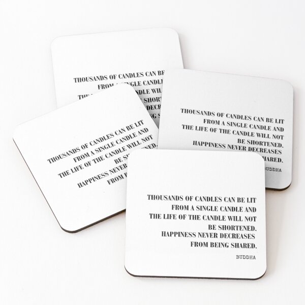 Item preview, Thousands Of Candles Can Be Lit From A Single Candle - Buddha Quote designed and sold by HomeArtStudio.