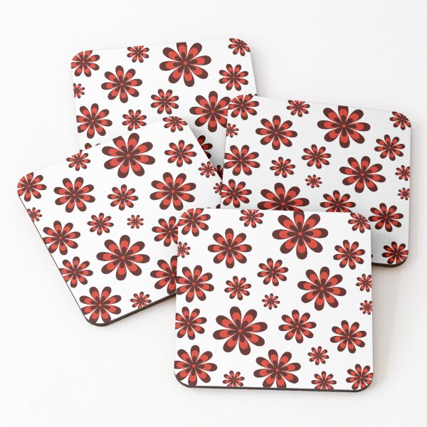 Item preview, Red and White Flowers Theme designed and sold by Felipe G Studio.
