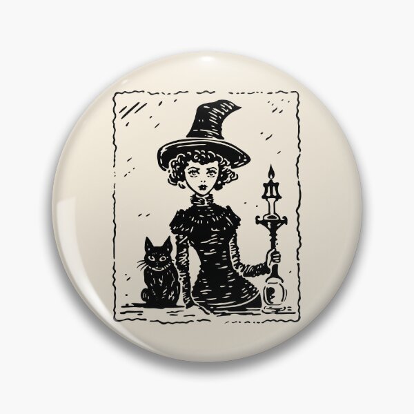 Item preview, Vintage Witch and Cat designed and sold by daianaart.