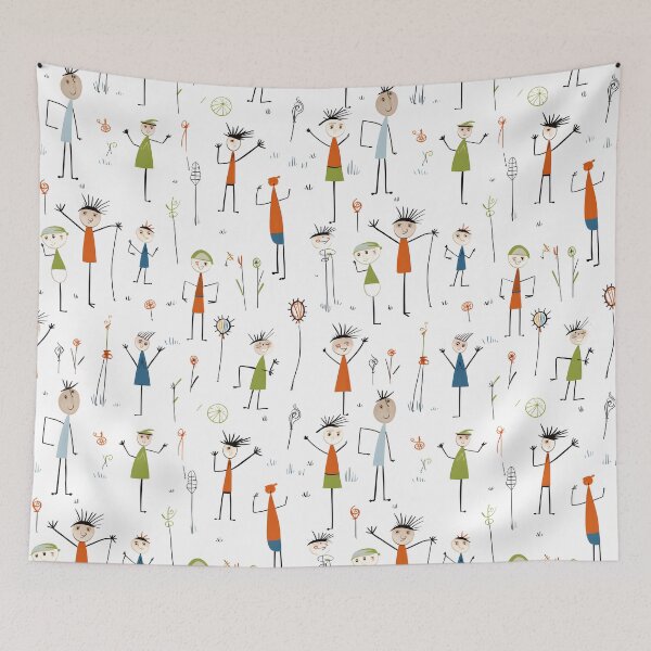 Item preview, Childrens Art Pattern designed and sold by SamDoesDesign.