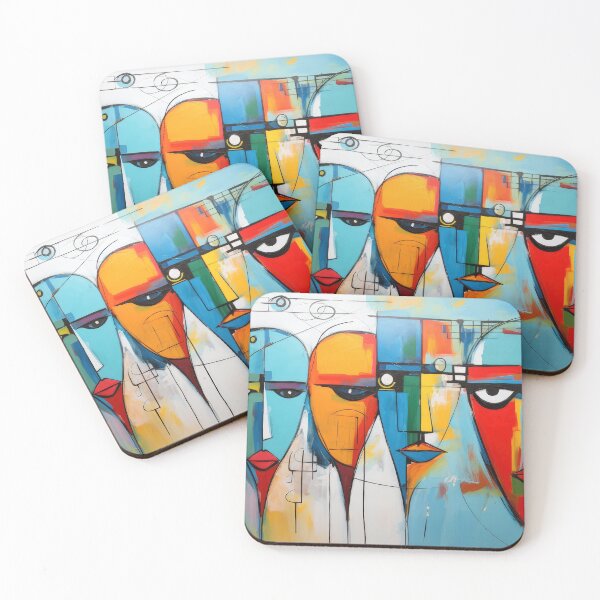 Item preview, Abstract Painterly Faces designed and sold by Visual-Elixir.