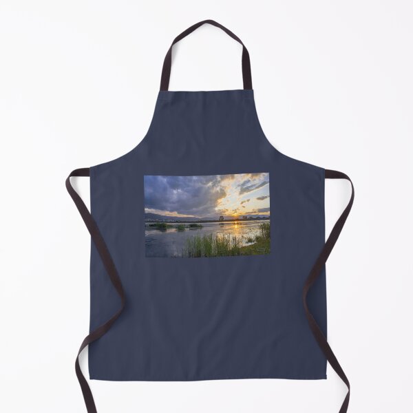 Item preview, The cloudy sunset over the calm lake designed and sold by JoyLineDesigns.