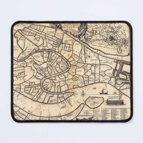 Item preview, Map of Venice by Nicolas de Fer 1725 designed and sold by Francespoppy.