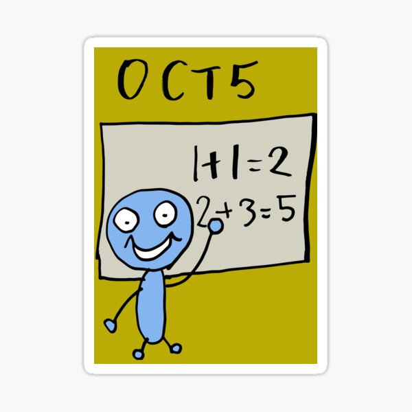 Artikel-Vorschau von 5. Oktober Weltlehrertag (Farbe) 5. Oktober, designt und verkauft von DondokoDonta.