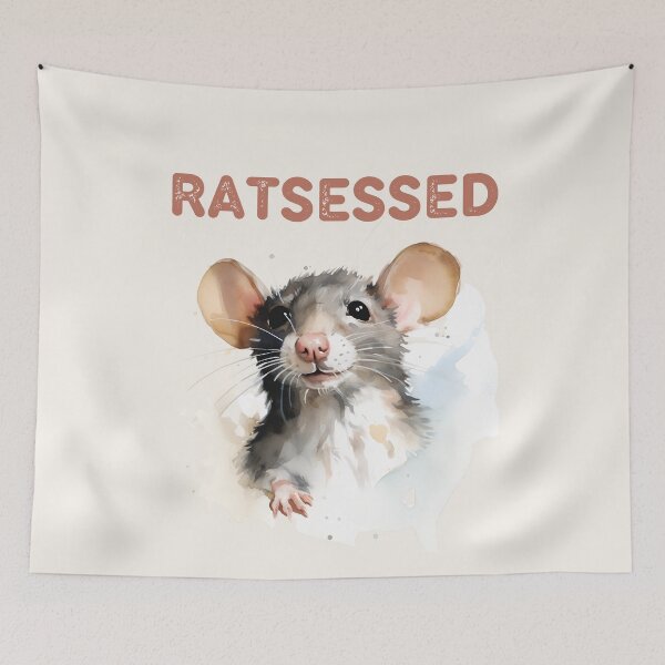 Item preview, Watercolor Rat, Fluffy Rat, Ratsessed designed and sold by Lil-Satu.