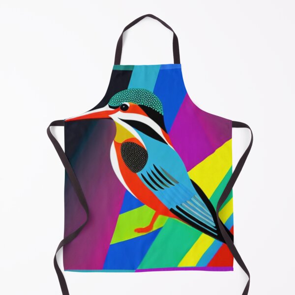 Item preview, Kingfisher bird pop art illustration vibrant designed and sold by Meena-tta.