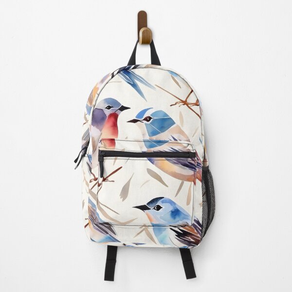 Item preview, Sparrow Pattern  Watercolor Abstract Geometric Birds designed and sold by LynZorHome.