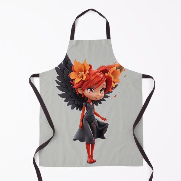 Item preview, Chibi angel in black dress designed and sold by Woodoartdesign.