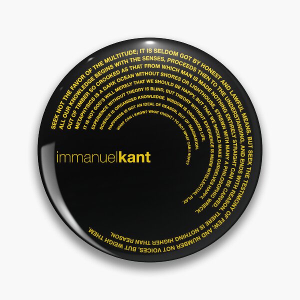 Item preview, Immanuel Kant quotes. (gold) designed and sold by CMYKStudio.