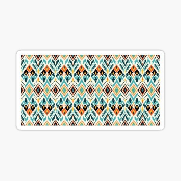Ethnic abstract ikat art,colorful seamless pattern in tribal,folk embroidery,colorful ethnic pattern Sticker
