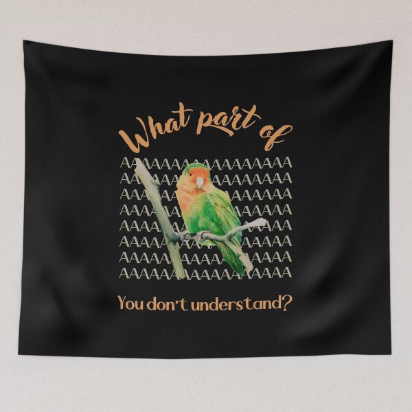 Item preview, Existential question in Parrot style designed and sold by PupilLove.
