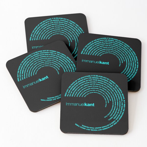 Item preview, Immanuel Kant quotes. (aqua) designed and sold by CMYKStudio.