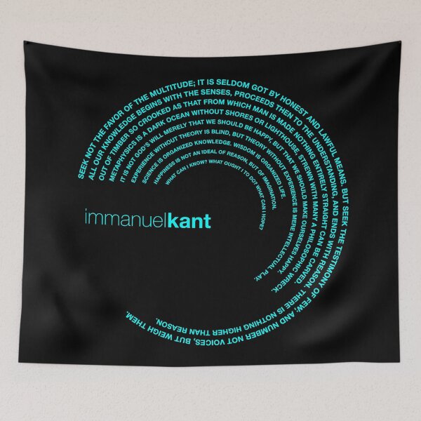 Item preview, Immanuel Kant quotes. (aqua) designed and sold by CMYKStudio.