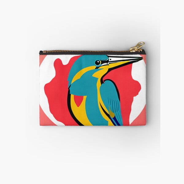 Item preview, Kingfisher bird pop art illustration vibrant designed and sold by Meena-tta.