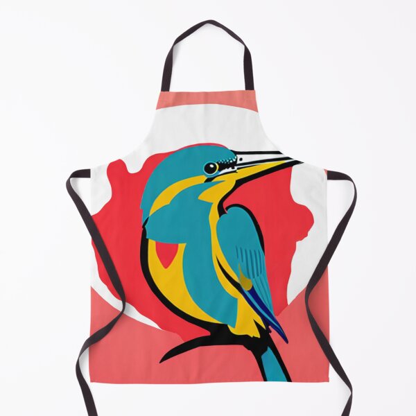 Item preview, Kingfisher bird pop art illustration vibrant designed and sold by Meena-tta.