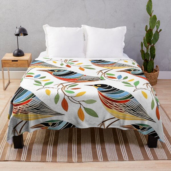 Item preview, Sparrow Pattern Abstract Geometric Birds designed and sold by LynZorHome.