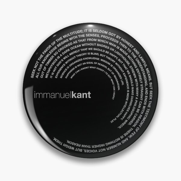 Item preview, Immanuel Kant quotes. (silver) designed and sold by CMYKStudio.