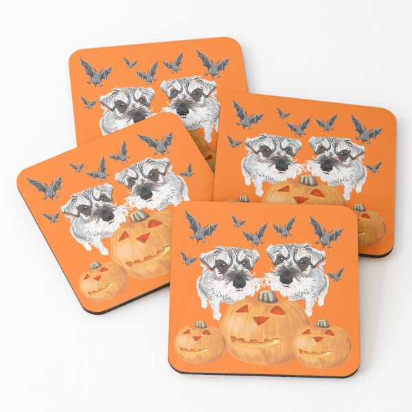Item preview, Halloween Schnauzers designed and sold by barksandsqueaks.