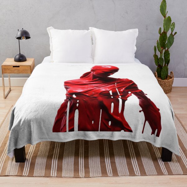 Item preview, Abstract Portrait of a Woman as a liquid red paint silhouette designed and sold by ManuelAndreas.