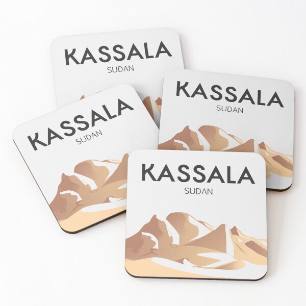 Item preview, Kassala sudan desert travel poster wall art designed and sold by Arctic frame studio.