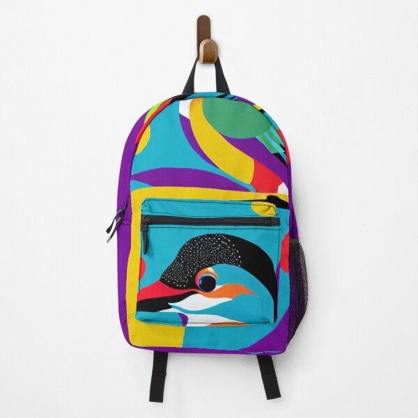 Item preview, Kingfisher bird pop art illustration vibrant designed and sold by Meena-tta.