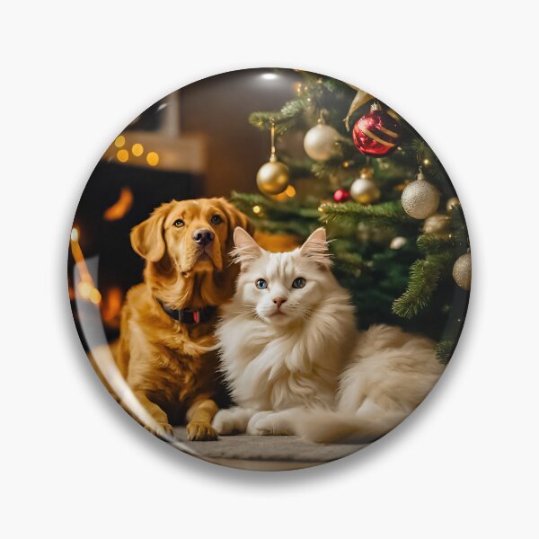 Item preview, Dog and cat Christmas designed and sold by MSPicArt.