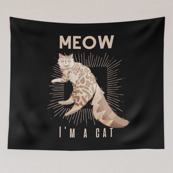 Item preview, Meow I’m a cat - Cashmere Cat - Design for Cat Lovers designed and sold by FelineEmporium.