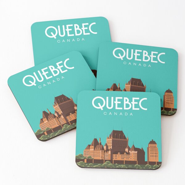 Item preview, Quebec Canada travel poster wall art  designed and sold by Arctic frame studio.