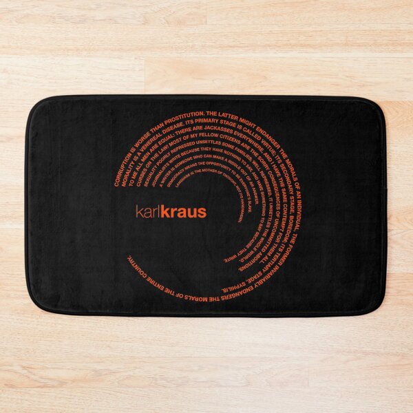 Item preview, Karl Kraus quotes. (orangered) designed and sold by CMYKStudio.