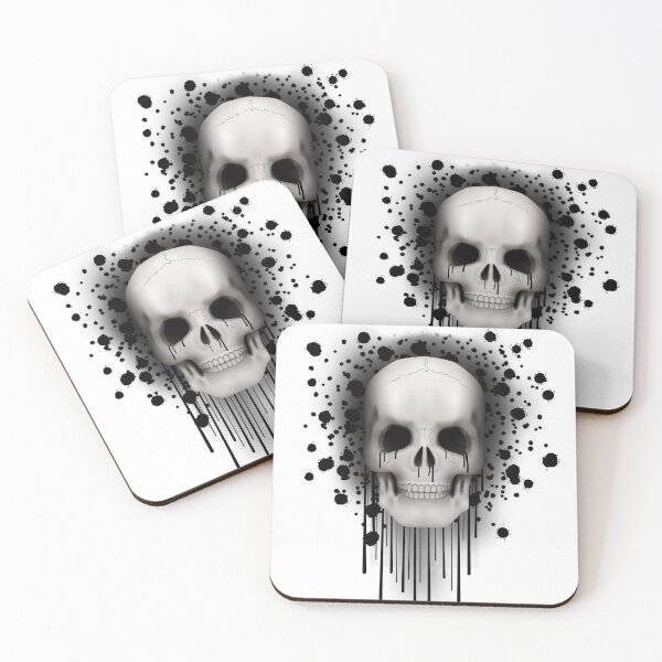 Item preview, Skull (splatter & drips) designed and sold by Jeremy Crotty.