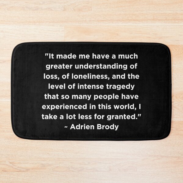 Item preview, Adrien Brody Quote designed and sold by adelferhat.
