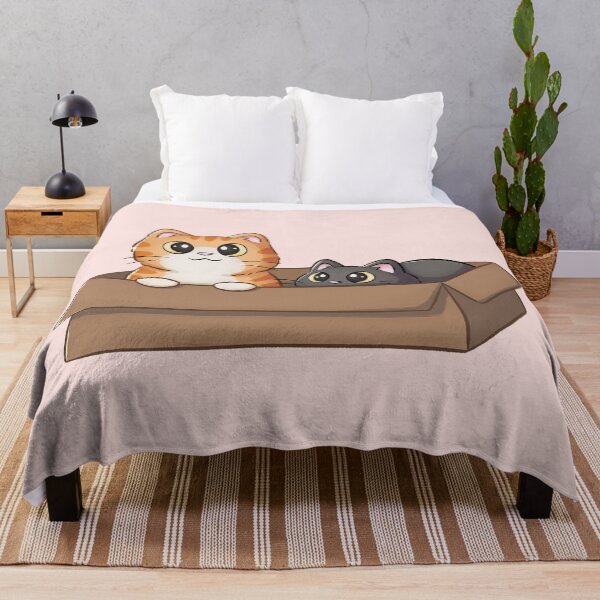 Item preview, Orange Cat And Black Cat In Box designed and sold by Meowrye.