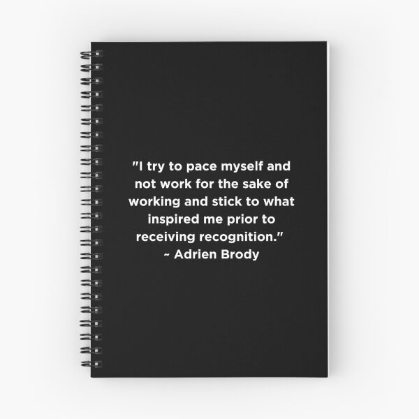 Item preview, Adrien Brody Quote designed and sold by adelferhat.