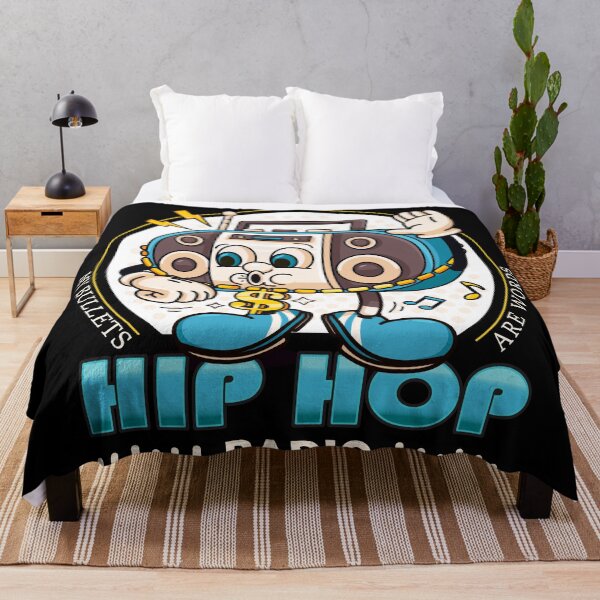 Item preview, Hip Hop Radio, cartoon mascot rapper radio designed and sold by Kevyn Adha.