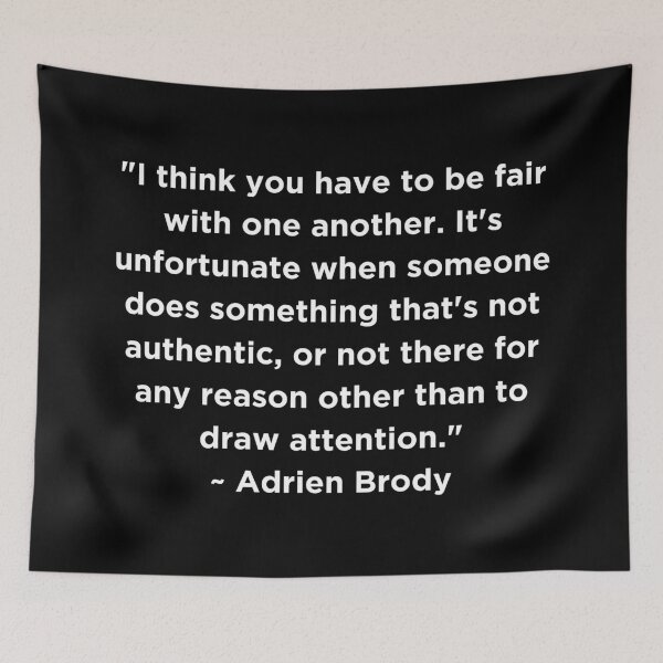 Item preview, Adrien Brody Quote designed and sold by adelferhat.