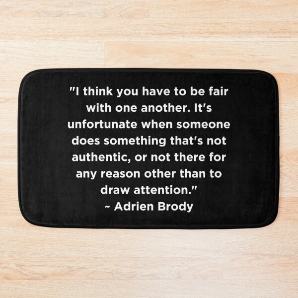 Item preview, Adrien Brody Quote designed and sold by adelferhat.