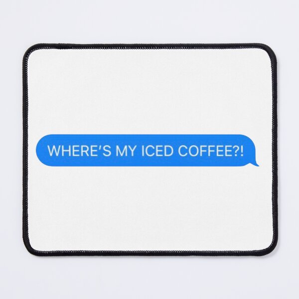 Item preview, Funny Iced Coffee Message Notification Reminder designed and sold by CreativeCanvas6.