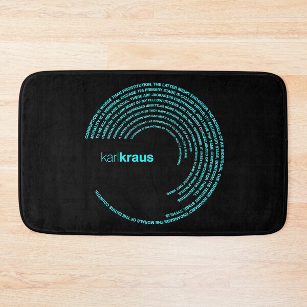Item preview, Karl Kraus quotes. (aqua) designed and sold by CMYKStudio.