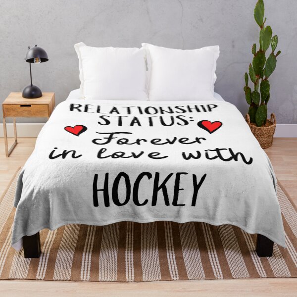 Item preview, Relationship status: Forever in love with hockey designed and sold by TheGreenGoat.