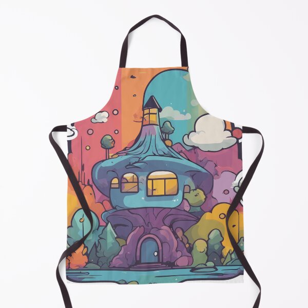 Item preview, Mushroom Haven: The Whimsical Home under the Rainbow designed and sold by TrendyMingle.