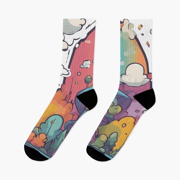 Item preview, Mushroom Haven: The Whimsical Home under the Rainbow designed and sold by TrendyMingle.