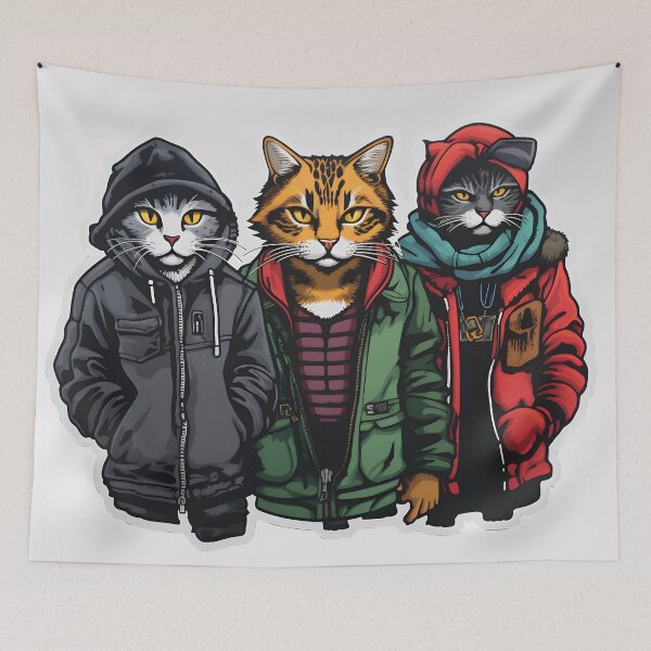 Item preview, Street Cats Crew - Sticker designed and sold by Gugacz.