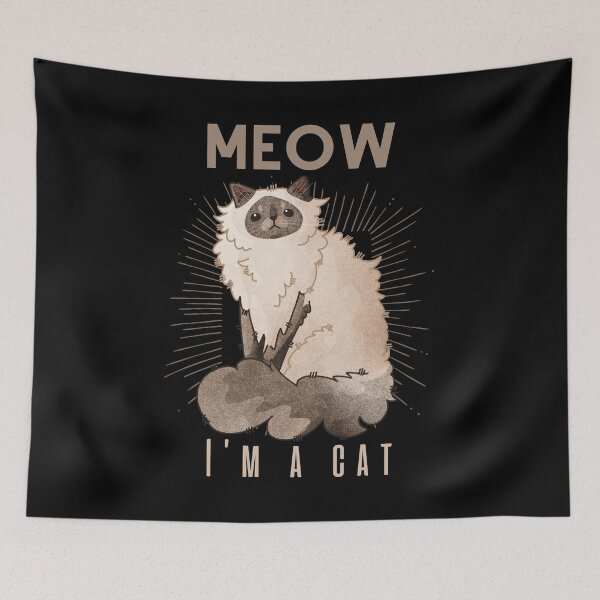 Item preview, Meow I’m a cat - Persian Cat - Design for Cat Lovers designed and sold by FelineEmporium.
