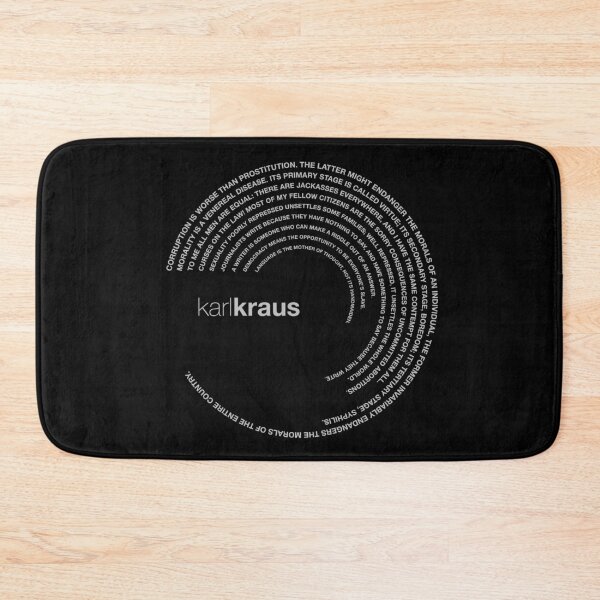 Item preview, Karl Kraus quotes. (silver) designed and sold by CMYKStudio.