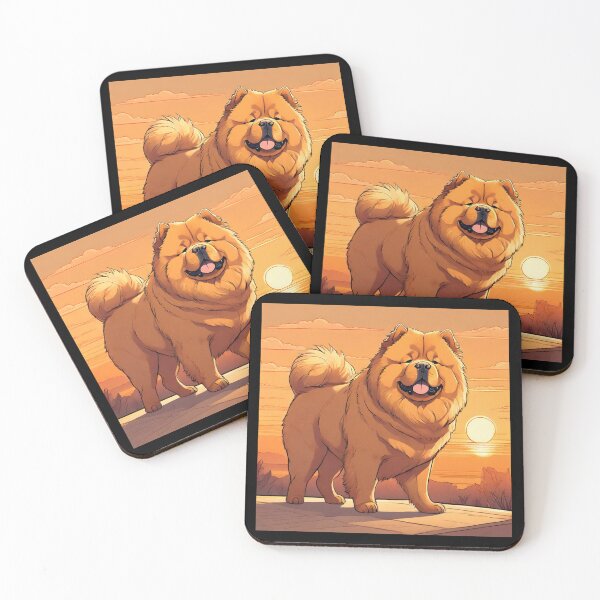 Item preview, Golden Chow Chow Sunset designed and sold by GleamingGiant.
