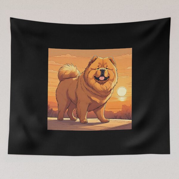 Item preview, Golden Chow Chow Sunset designed and sold by GleamingGiant.