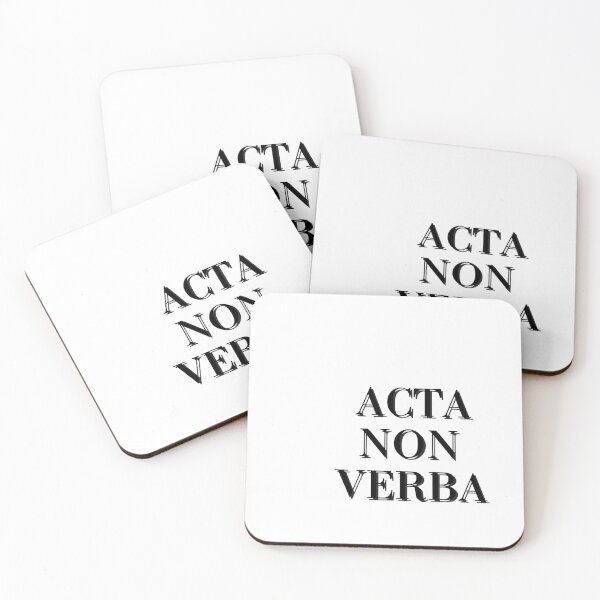 Item preview, Acta Non Verba-Deeds Not Words Latin phrase designed and sold by HomeArtStudio.